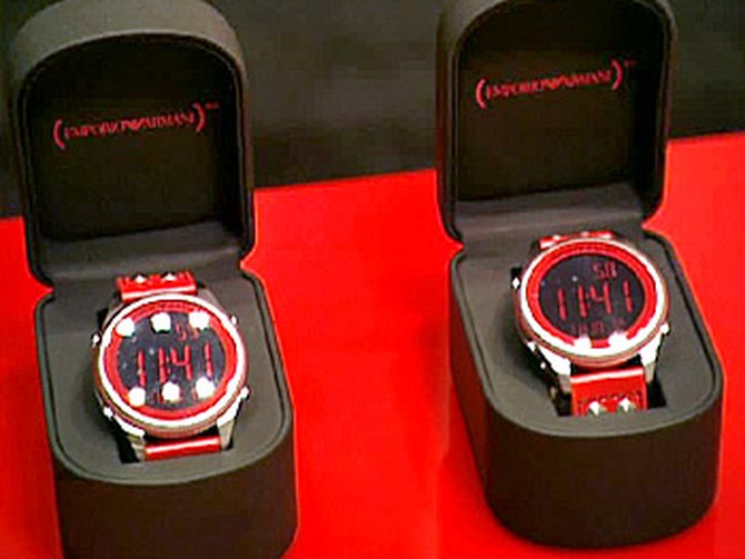 Armani's (PRODUCT) RED watches