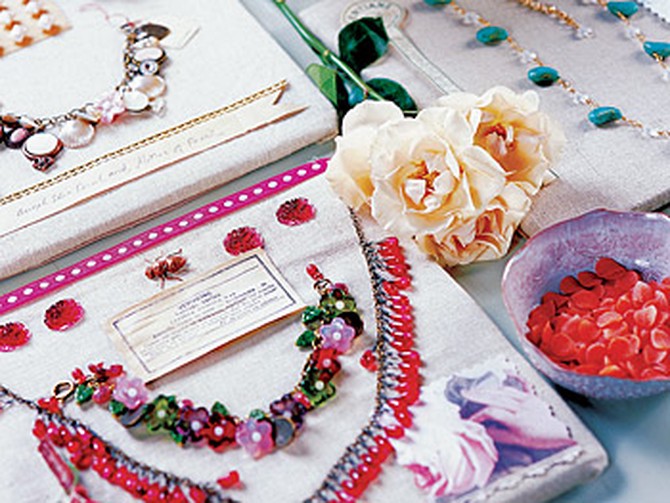 Vintage jewelry and craft kits.