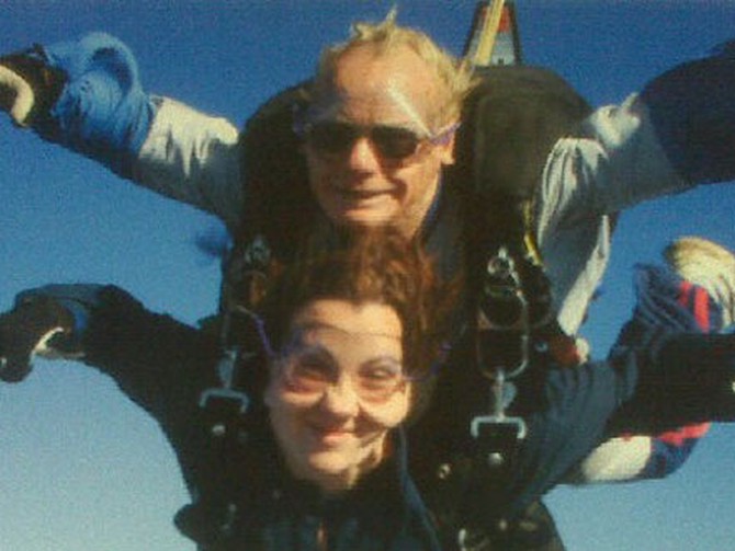 Amy C. skydiving