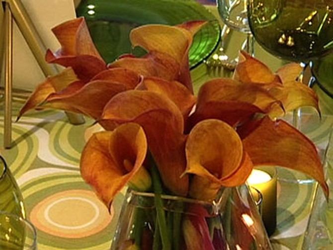 Colin Cowie's flower arrangements
