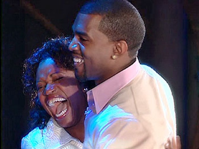 Kanye and his mother, Donda West