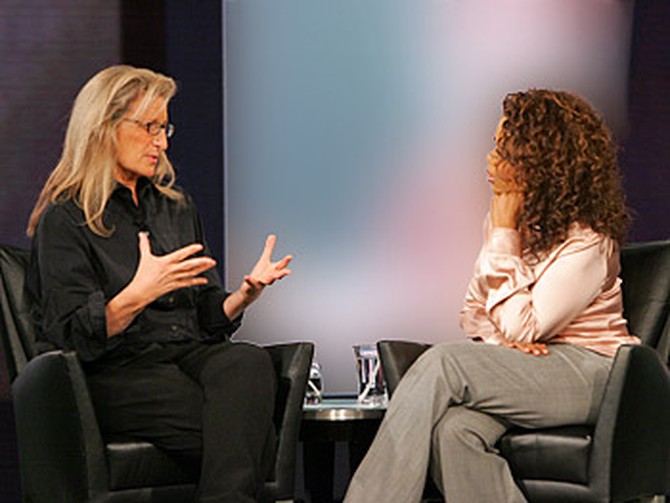 Annie Leibovitz and Oprah