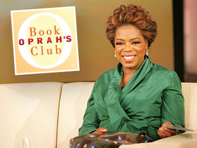 Oprah announces a new book club selection.