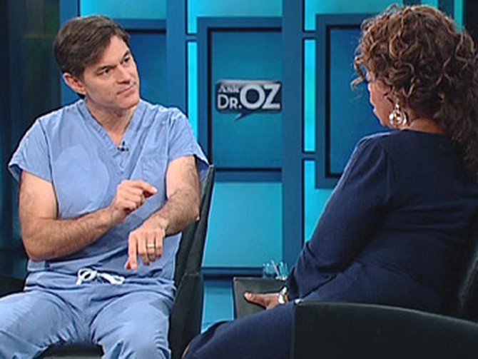Dr. Oz says body hair can repel mosquitoes.