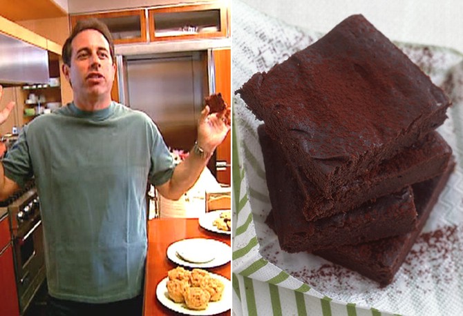 Jerry Seinfeld loves his wife's brownies.
