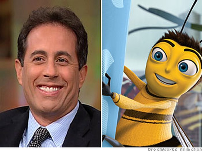 Jerry Seinfeld plays Barry B. Benson in 'Bee Movie'
