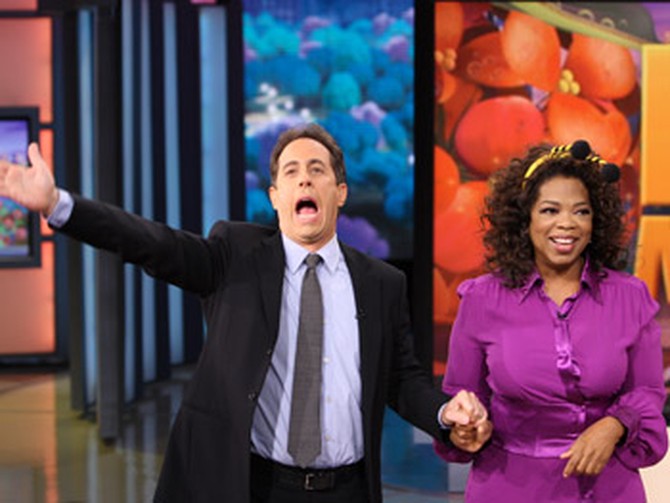 Jerry Seinfeld and Oprah
