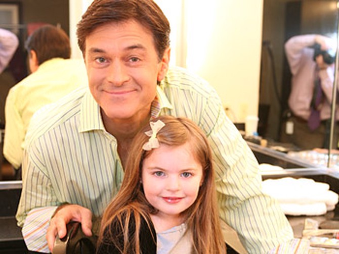 Dr. Oz spends time with Bailie.