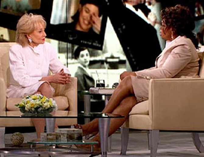 Barbara Walters and Oprah