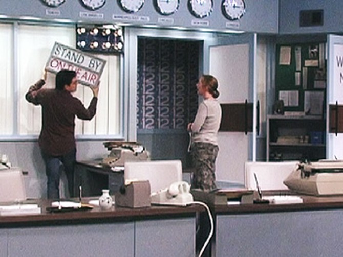 Recreating The Mary Tyler Moore Show's newsroom set