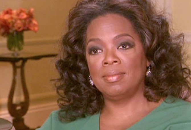 Oprah discusses her thyroid issues.