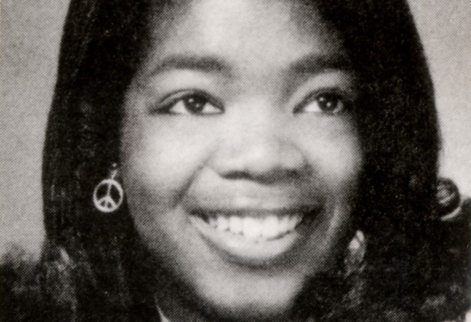 Oprah's graduation picture