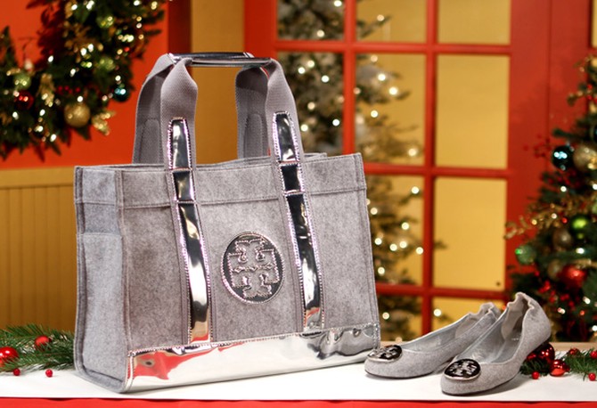 Tory Tote and Reva Ballerina Flat by Tory Burch