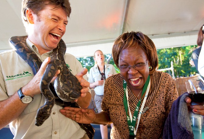 One of Oprah's Ultimate Viewers is overjoyed by an Australian reptile.