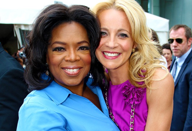 Oprah and Network TEN Correspondent Carrie Bickmore