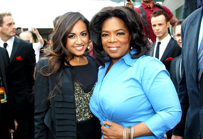 Oprah and Jessica Mauboy
