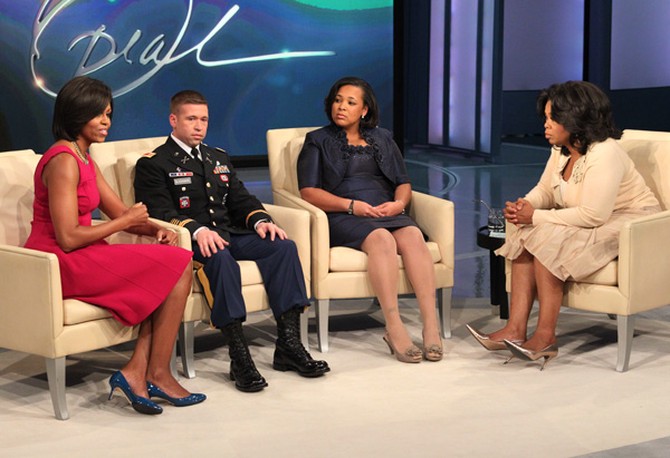 Michelle Obama, military family and Oprah