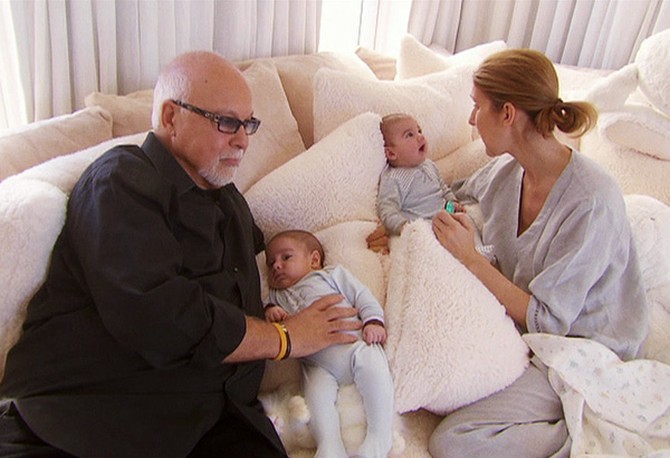 Celine Dion, husband Rene and twins Eddy and Nelson