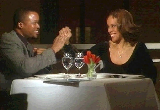 Gayle on a blind date in 2002