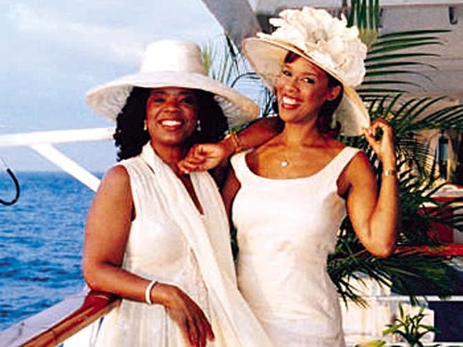 Oprah and Gayle King show off their Easter bonnets