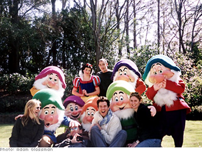 Photo crew with Snow White and the Seven Dwarves