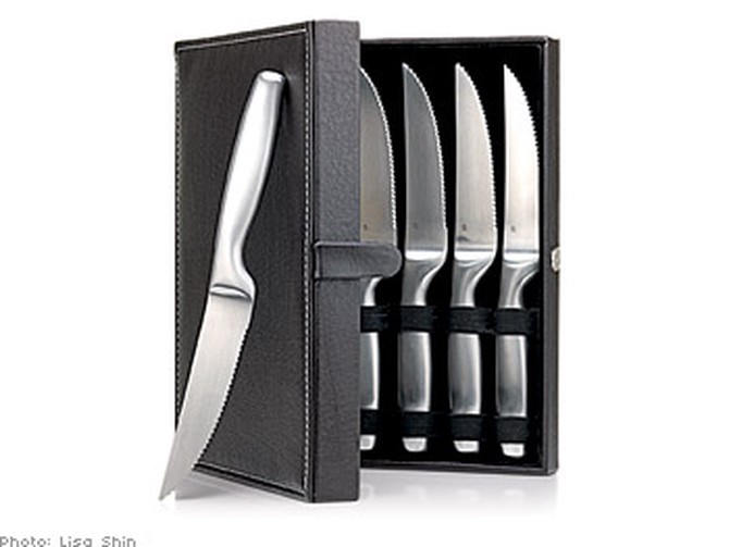 Stainless steel steak knives