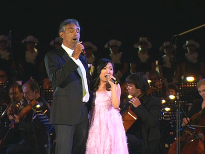 Charice Pempengco with Andrea Bocelli
