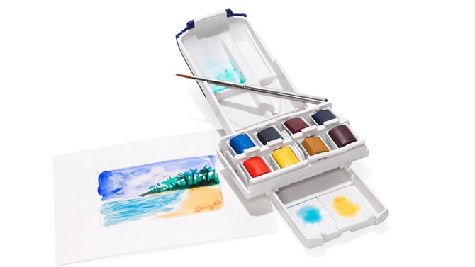 Travel Watercolor Set Tips - Winsor and Newton Cotman Mini Plus Palette  Hack & Test Paint 