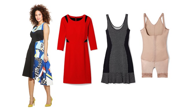 Find Cheap, Fashionable and Slimming dress with built-in shapewear