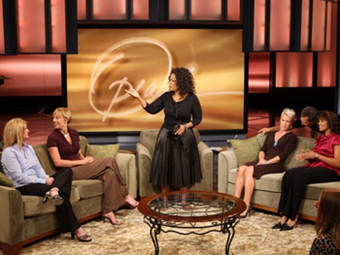 Oprah and show guests