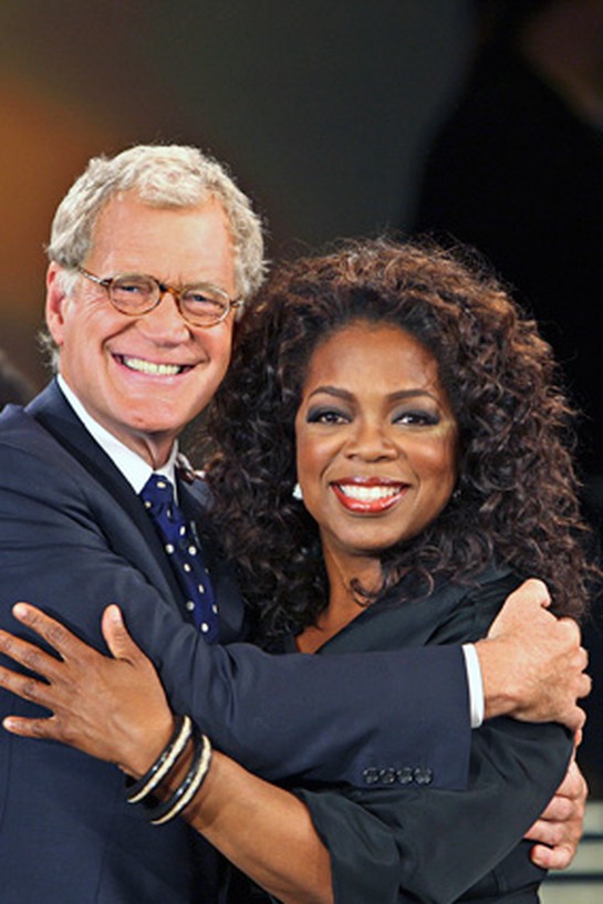 Oprah and David Letterman