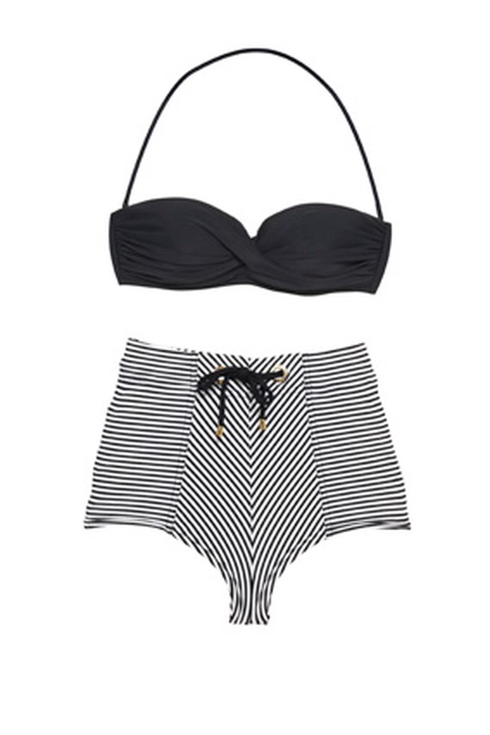 Rosa Cha bandeau top and striped boy short bottoms