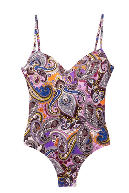 Zingara paisley print one-piece swimsuit