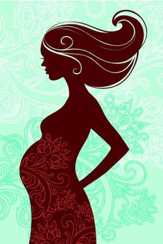 Pregnant woman illustration