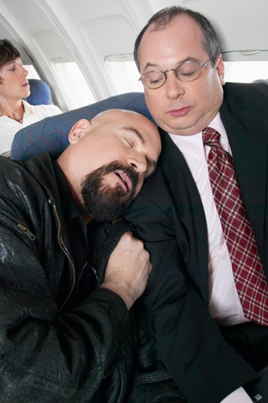 Sleeping passenger