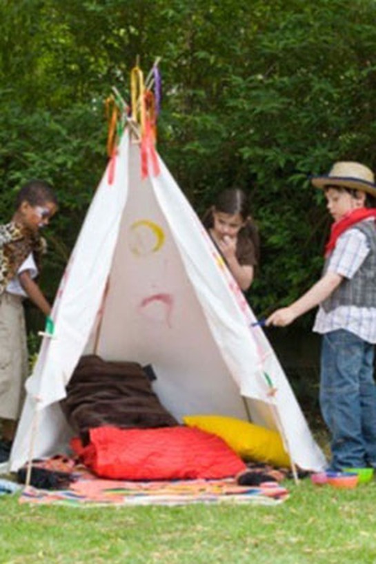 Pitch an Outdoor Tepee