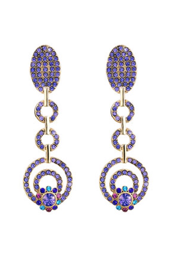 pave crystal earrings