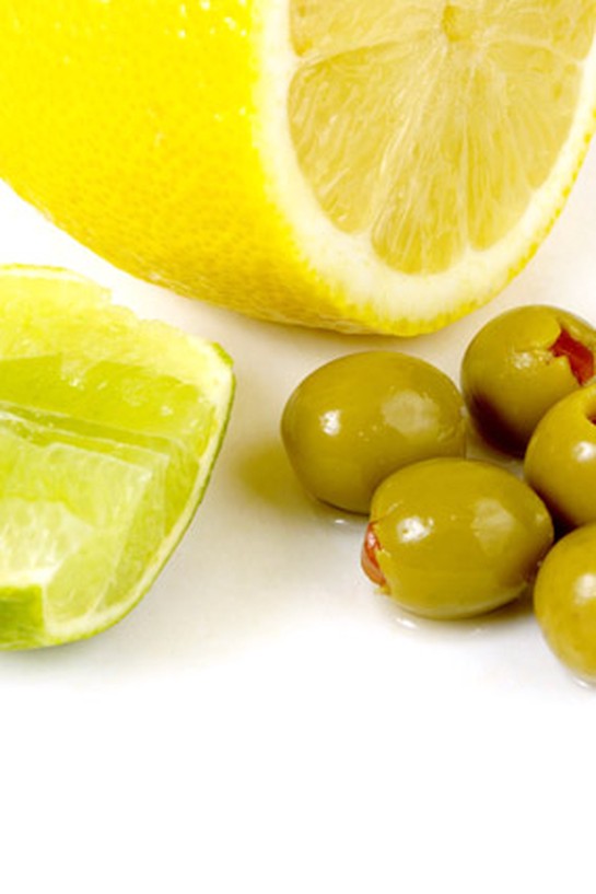 Lemon, lime, olives