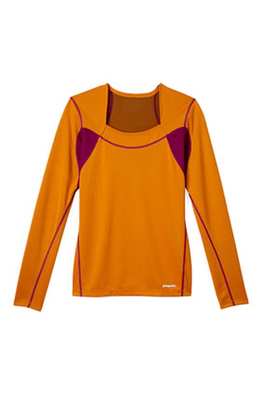 Patagonia orange shirt