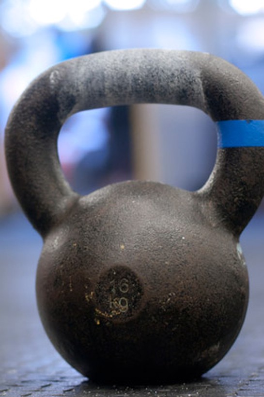 kettlebell weight at the gym