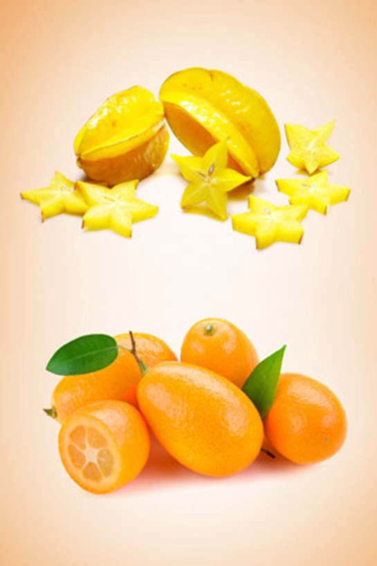 Star fruit and kumquat