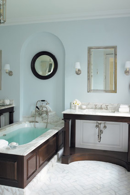 Pale-blue-and-white bathroom