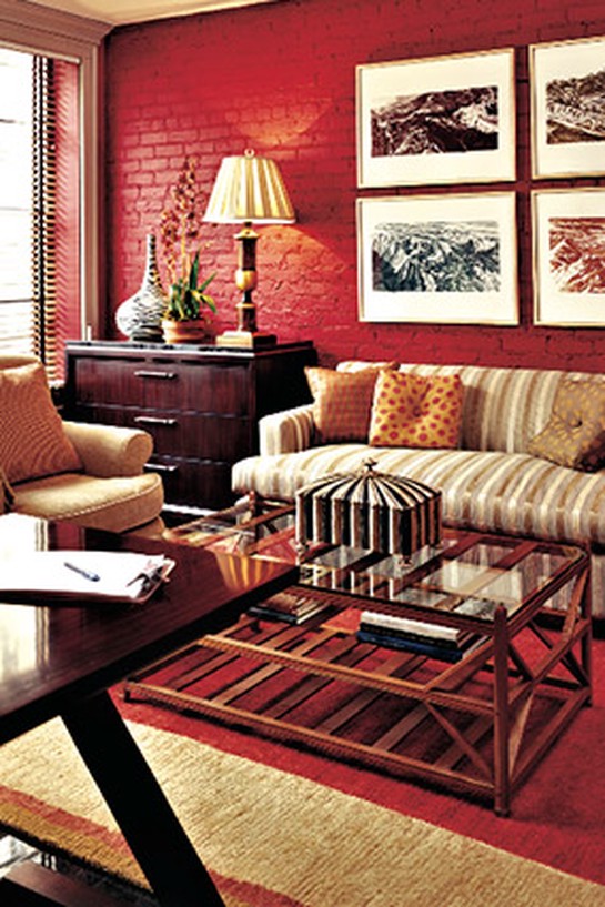 Decorating With Red Orange And Pink, Orange Living Room Decor
