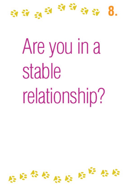 Are you in a stable relationship?