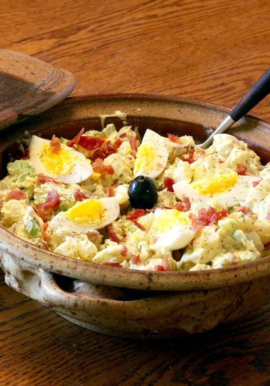 potato salad with eggs