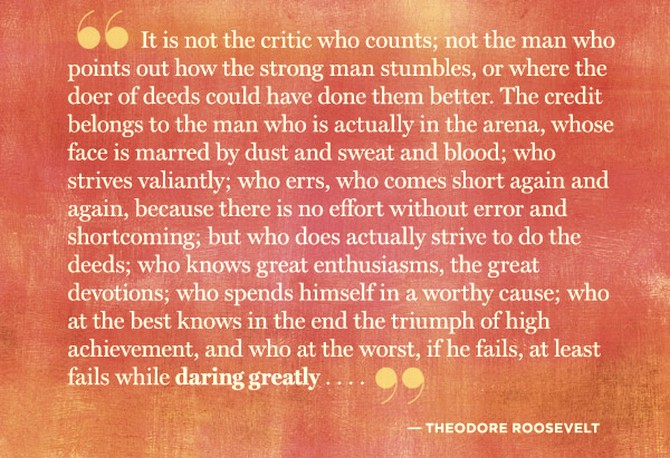 Image result for brene brown theodore roosevelt quote