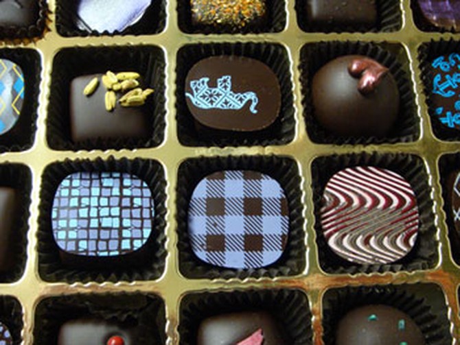 Different flavors of truffles