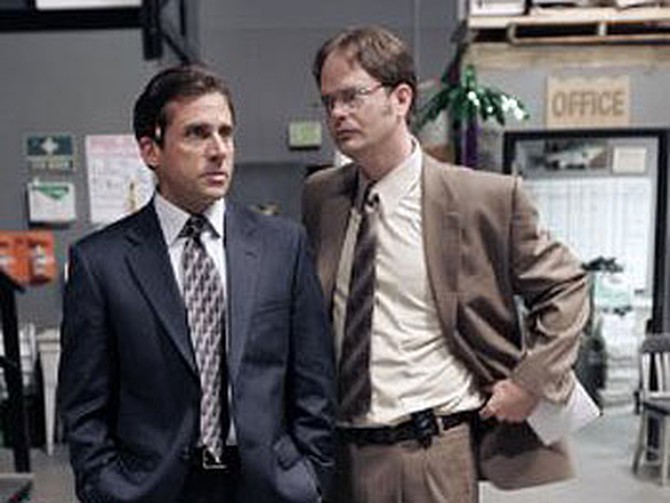 Dwight Schrute and Michael Scott on The Office