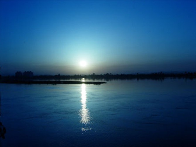 Sunset on the Nile River