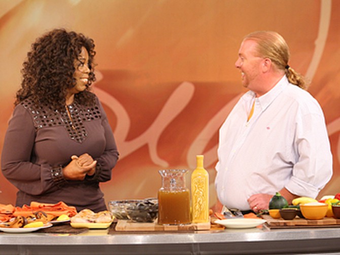 Chef Mario Batali and Oprah
